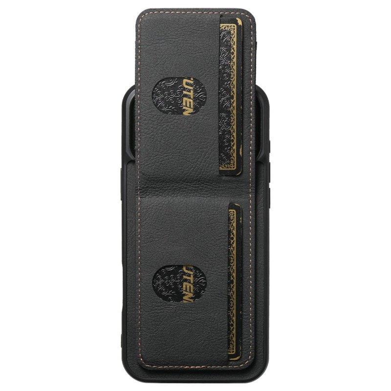 Skal iPhone 17 Pro Max Telefonfodral Korthållare Och Stativ I Retrostil