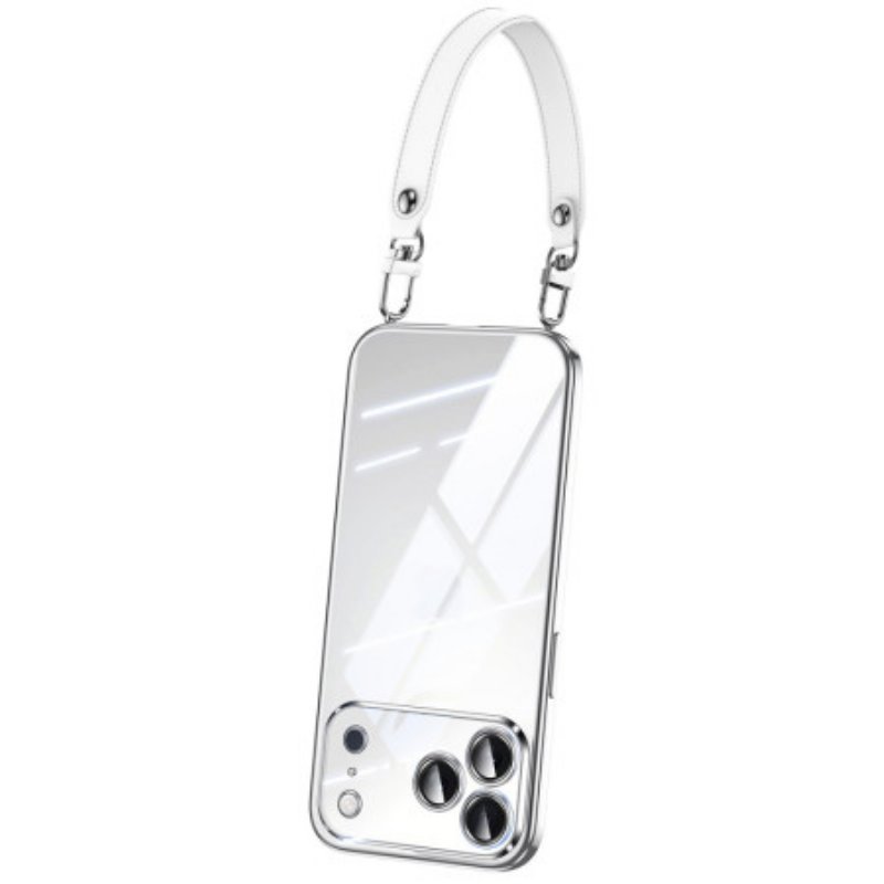 Skal iPhone 17 Pro Max Telefonfodral Transparent Med Snodd