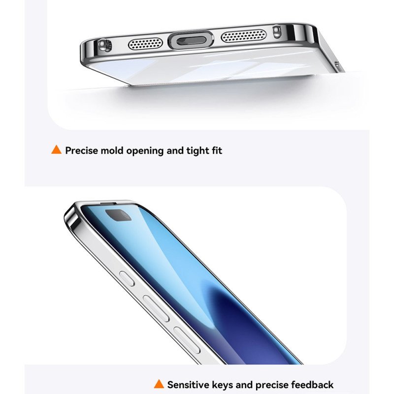 Skal iPhone 17 Pro Max Telefonfodral Transparent Med Snodd