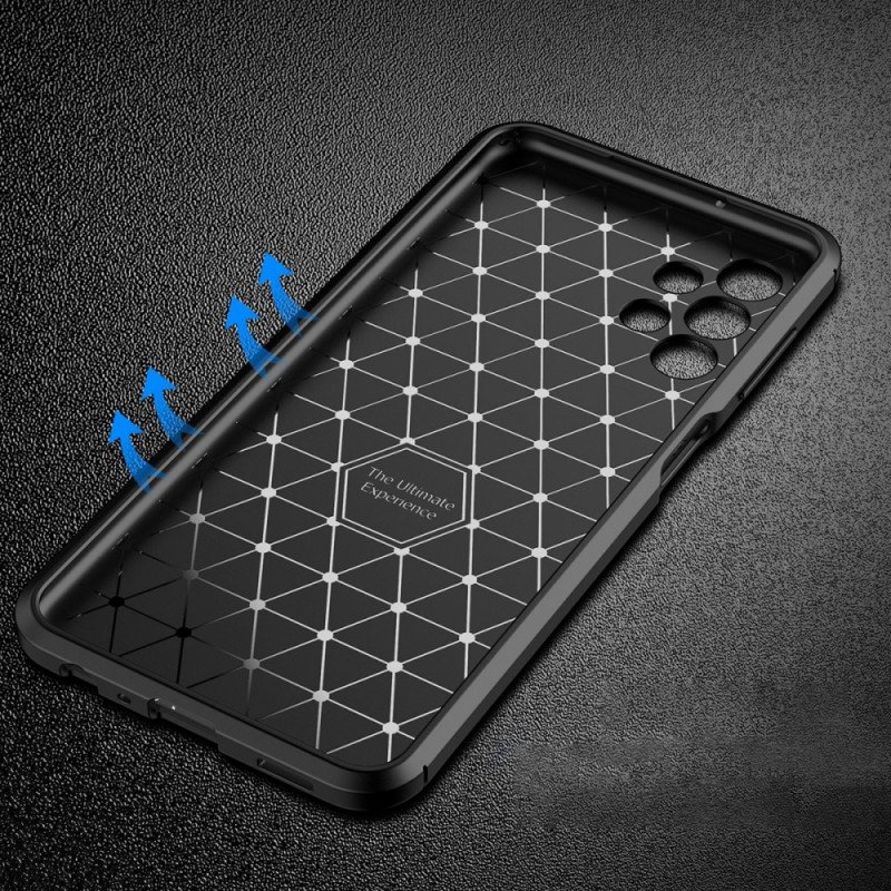 Mobilskal Samsung Galaxy A13 Flexibel Kolfiberstruktur