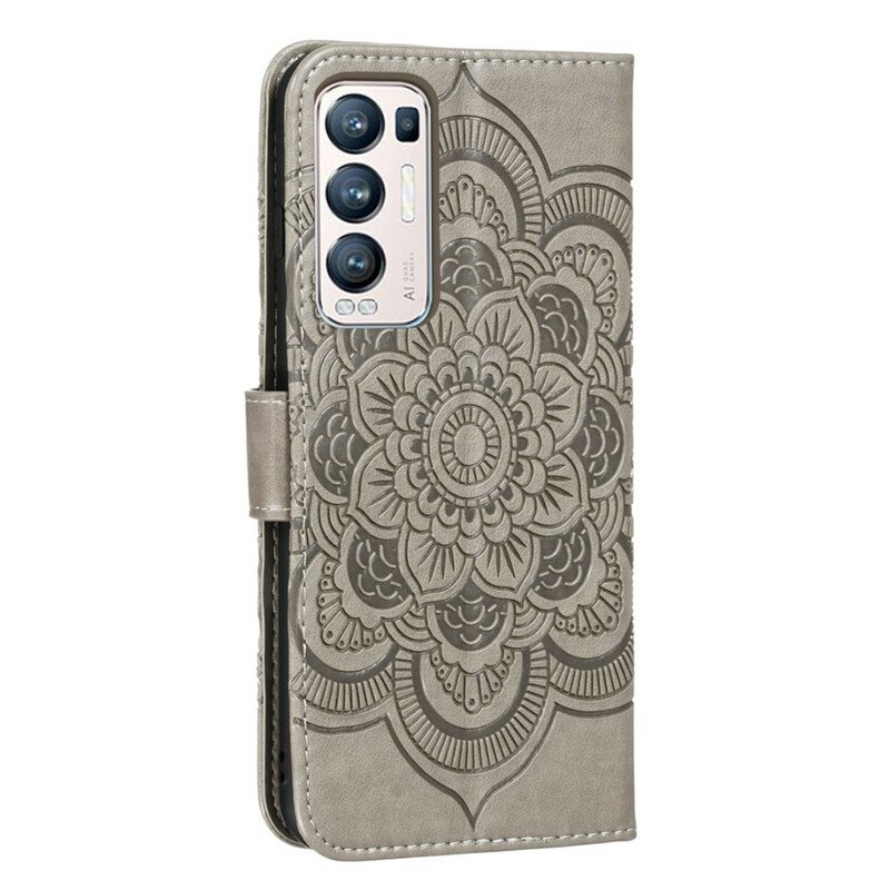 Fodral Oppo Find X3 Neo Med Kedjar Full Rem Mandala