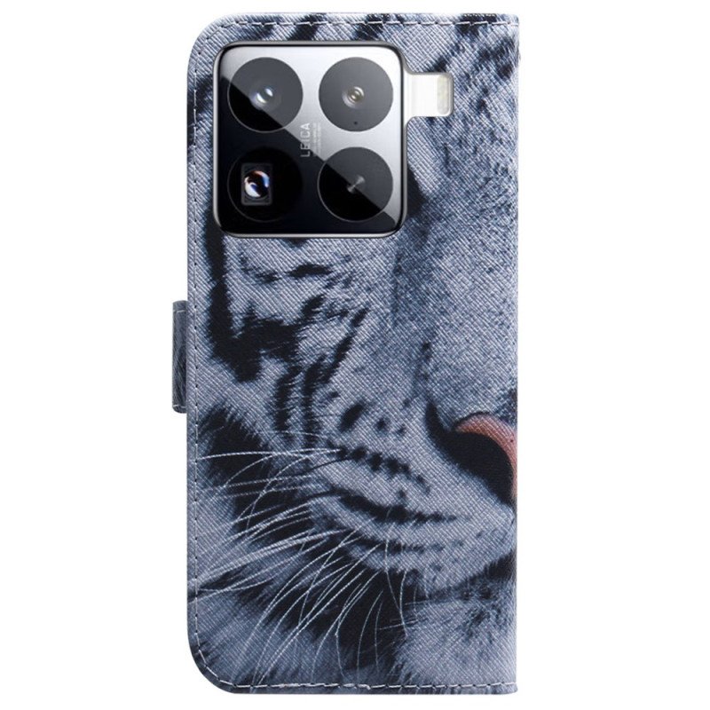 Fodral För Xiaomi 15 Pro Vit Tiger