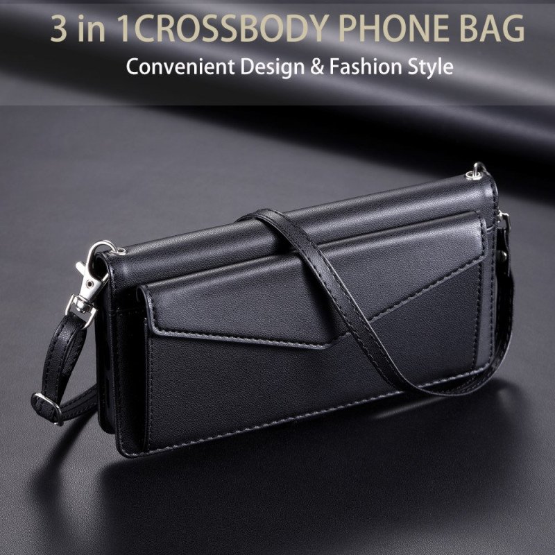 Fodral Xiaomi 15 Pro Kuvertväska Med Rem Och Axelrem