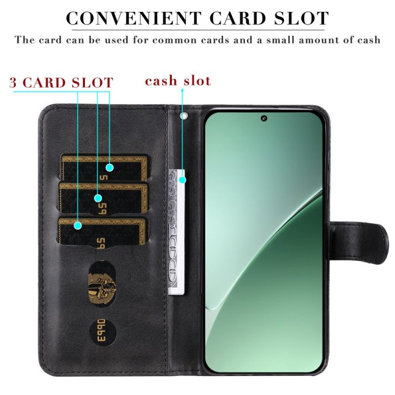 Fodral Xiaomi 15 Pro Plånbok Med Dragkedja