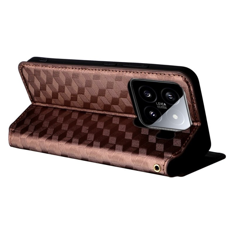 Folio-fodral Xiaomi 15 Pro 3d-mönster