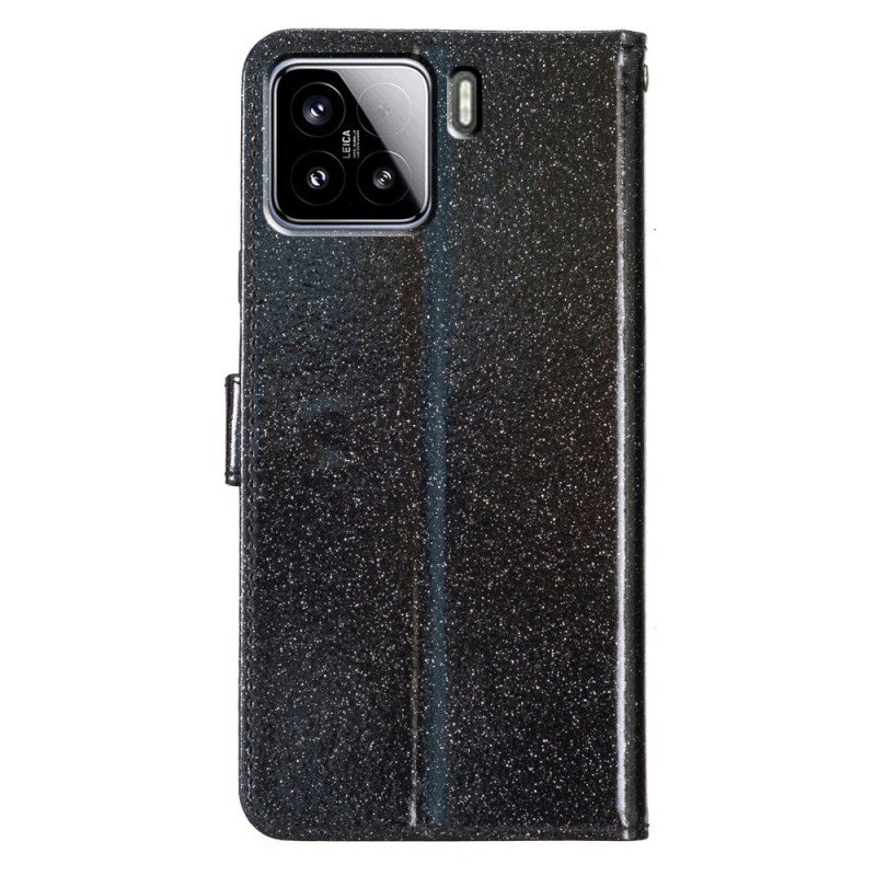 Läderfodral Xiaomi 15 Pro Telefonfodral Paljetter