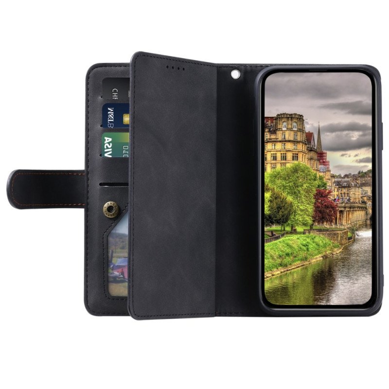 Läderfodral Xiaomi 15 Pro Telefonfodral Plånbok Med 9 Kortfack