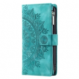 Läderfodral Xiaomi 15 Pro Telefonfodral Plånbok Med Mandala-mockaeffekt