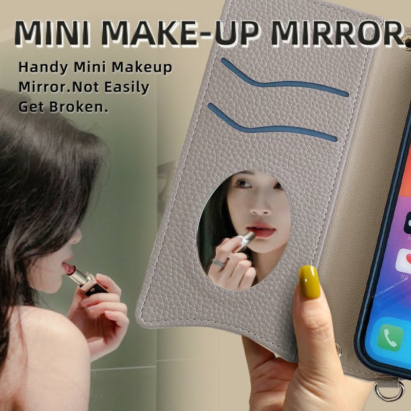 Läderfodral Xiaomi 15 Pro Telefonfodral Plånbok Och Kedja