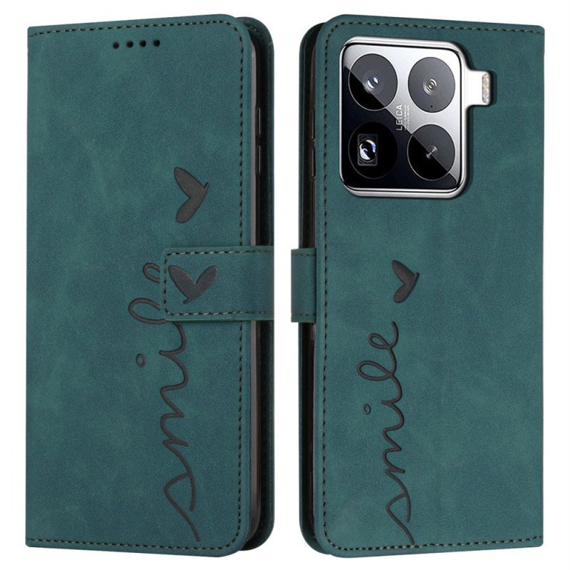 Läderfodral Xiaomi 15 Pro Telefonfodral Smile