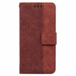 Läderfodral Xiaomi 15 Pro Telefonfodral Vävt Mönster