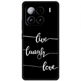 Skal För Xiaomi 15 Pro Stötsäkert Tpu-tryckt Mönster - Lev Skratta Kärlek