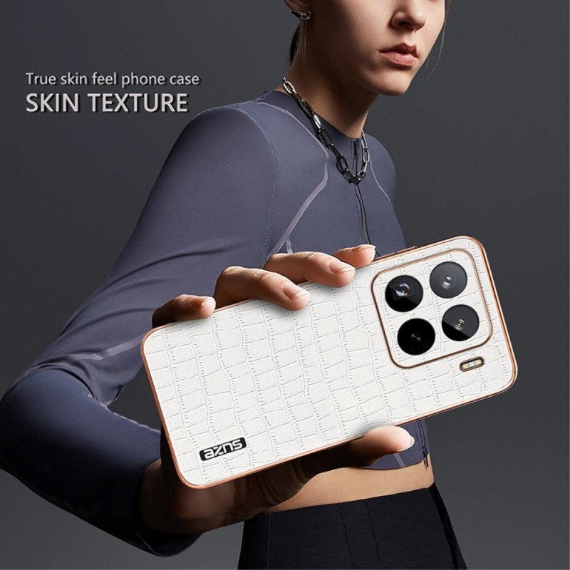 Skal Xiaomi 15 Pro Telefonfodral Azns Krokodilstil