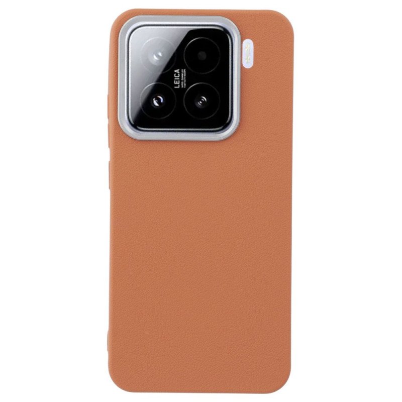 Skal Xiaomi 15 Pro Telefonfodral Konstläderstruktur