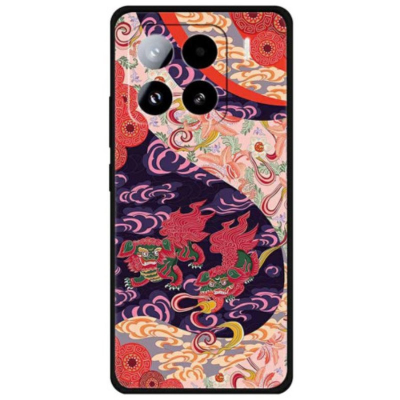 Skal Xiaomi 15 Pro Telefonfodral Två Lejon I Molnen