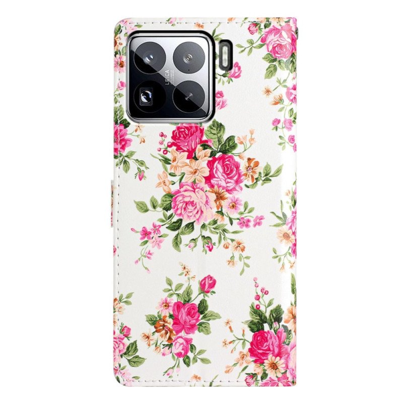 Skyddsfodral Xiaomi 15 Pro Röda Blommor