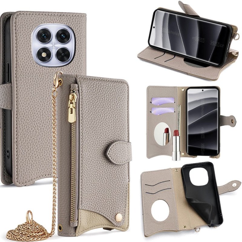 Fodral För Poco X7 5g Plånbok Med Kedja