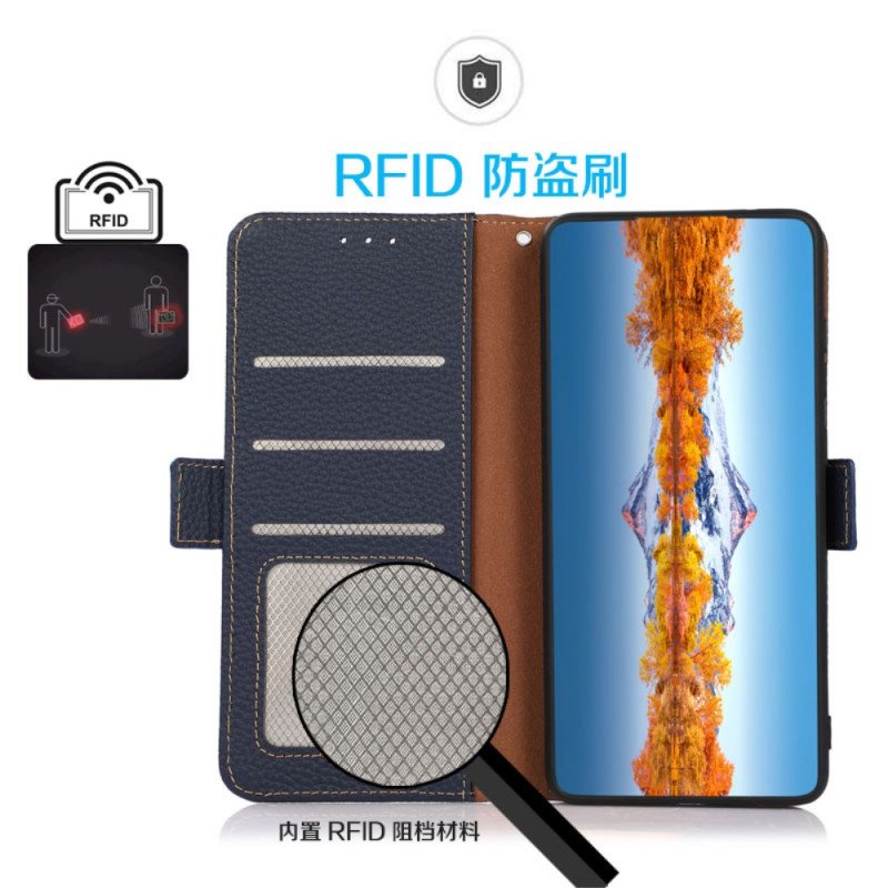 Fodral Poco X7 5g Kazneh Rfid-skyddande Läder
