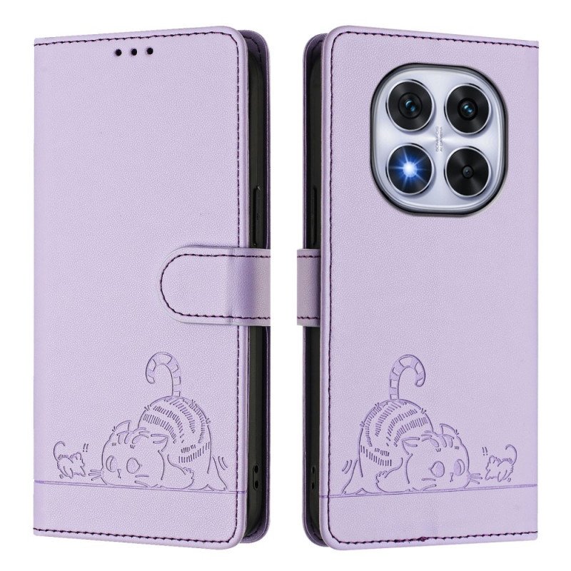 Fodral Poco X7 5g Rfid-skyddande Kattmotiv