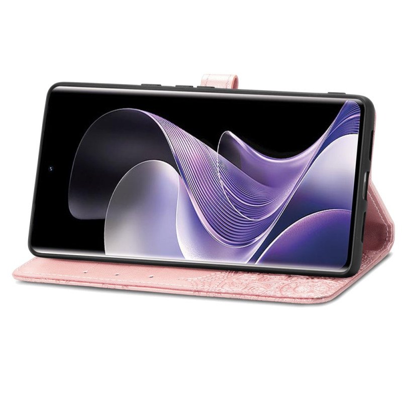 Läderfodral Poco X7 5g Telefonfodral Barockmandala