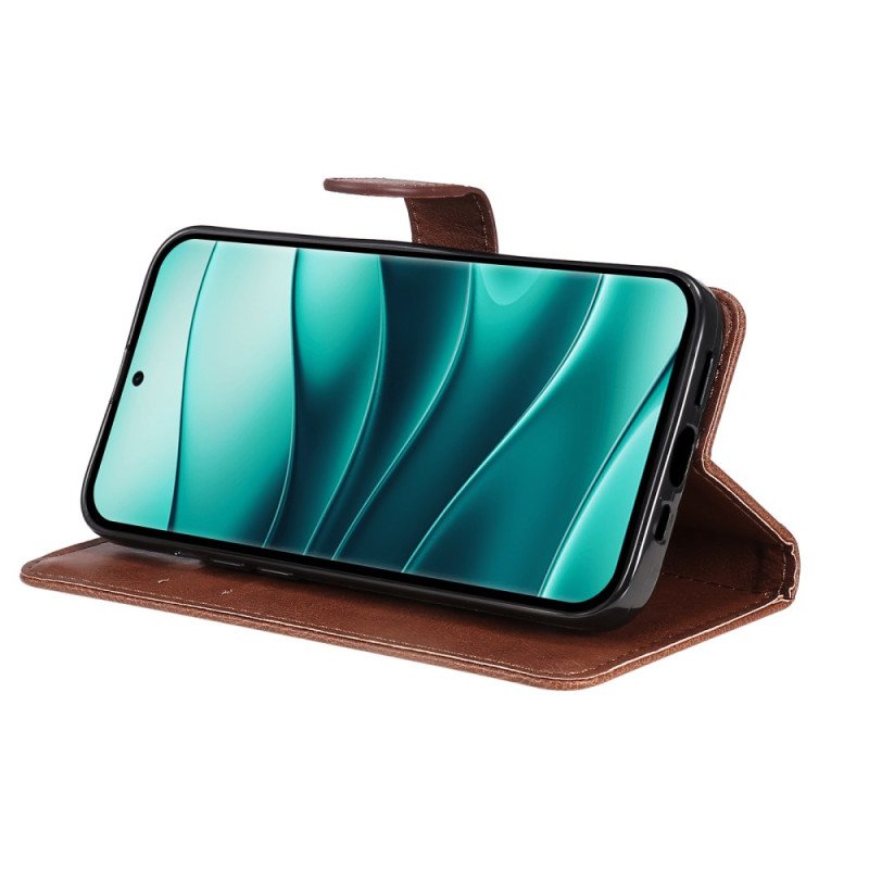 Läderfodral Poco X7 5g Telefonfodral Enfärgat Konstläder