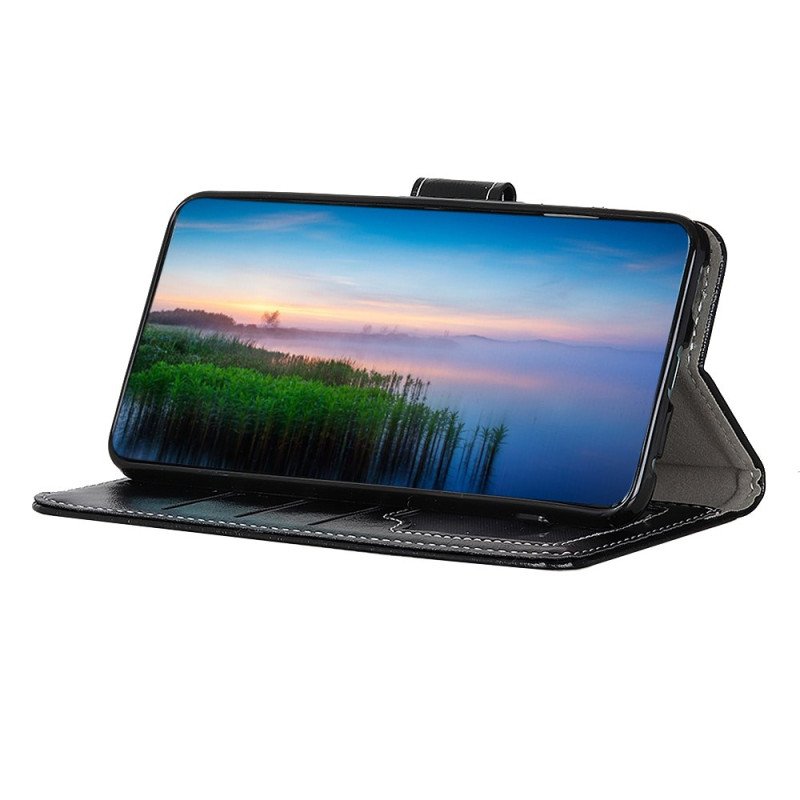 Läderfodral Poco X7 5g Telefonfodral Glansigt