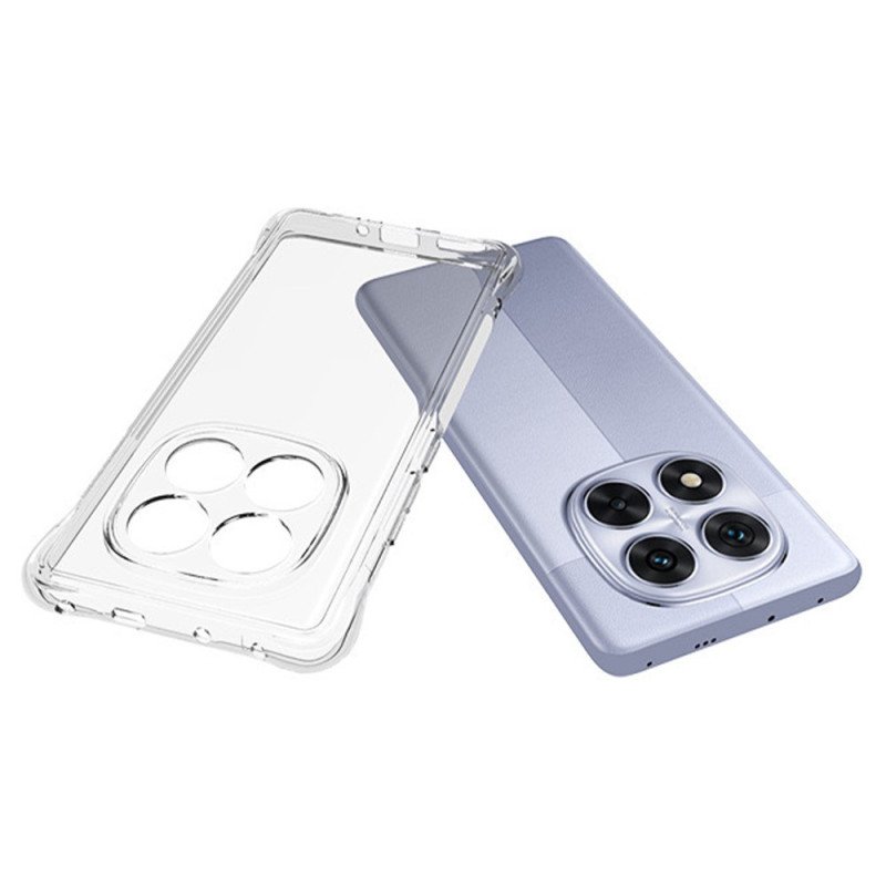 Skal För Poco X7 5g Förstärkt Transparent Med Skärmskydd