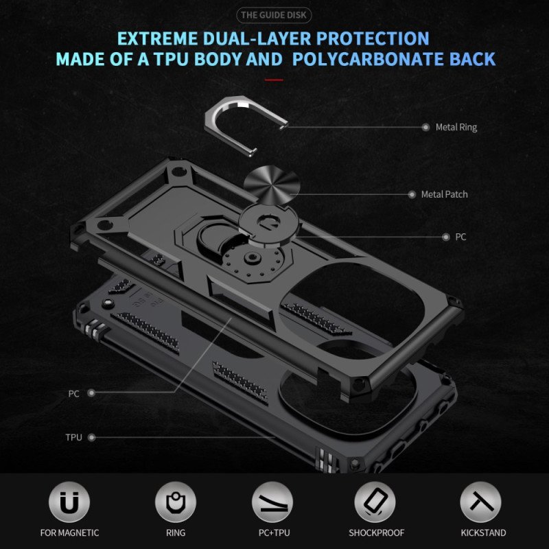 Skal För Poco X7 5g Ultratålig Ringhållare