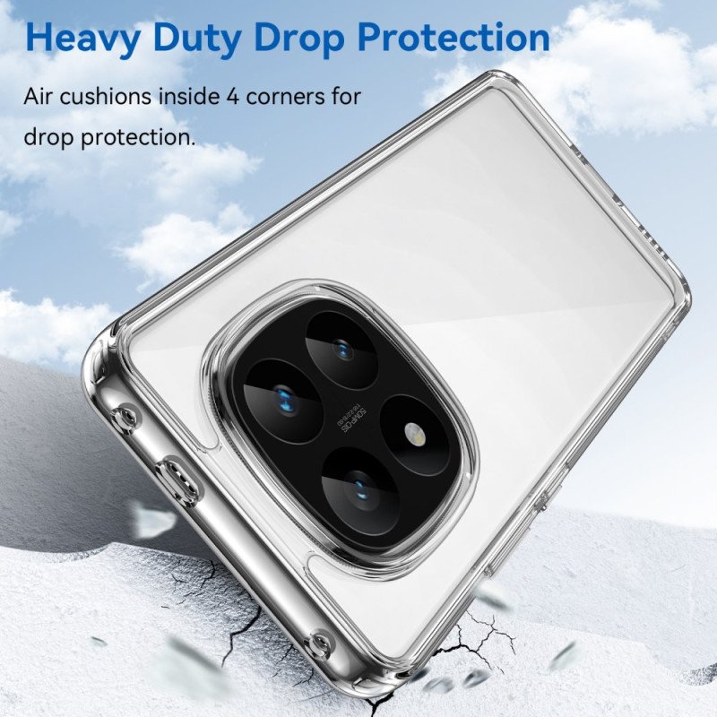 Skal Poco X7 5g Transparent Med Heltäckande Skärmskydd I Härdat Glas