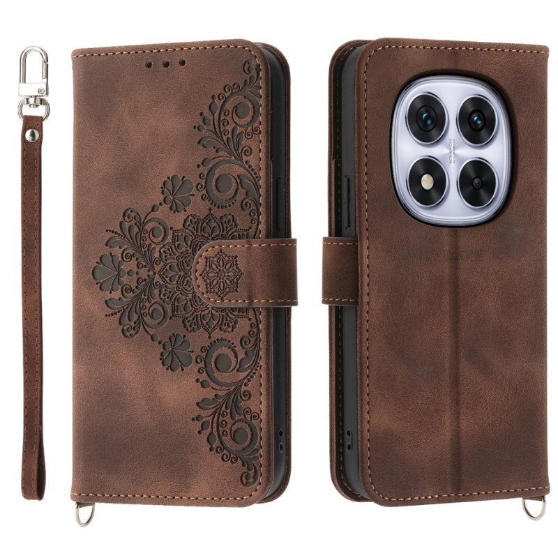 Skyddsfodral Poco X7 5g Spetsmönster Med Rem Och Axelrem