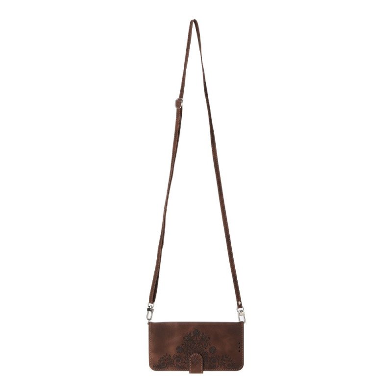 Skyddsfodral Poco X7 5g Spetsmönster Med Rem Och Axelrem