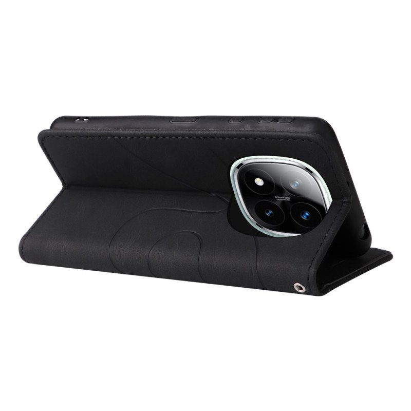 Skyddsfodral Poco X7 5g Tvåfärgade Vågiga Linjer