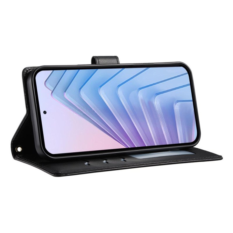 Fodral För Google Pixel 10a Quiltad Plånbok Med Remmar