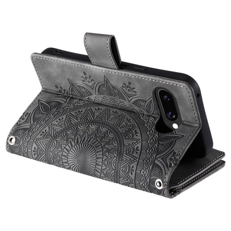 Fodral Google Pixel 10a Plånbok Med Mandala-mockaeffekt