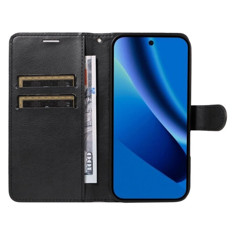 Läderfodral Google Pixel 10a Telefonfodral Enfärgad Lädereffekt