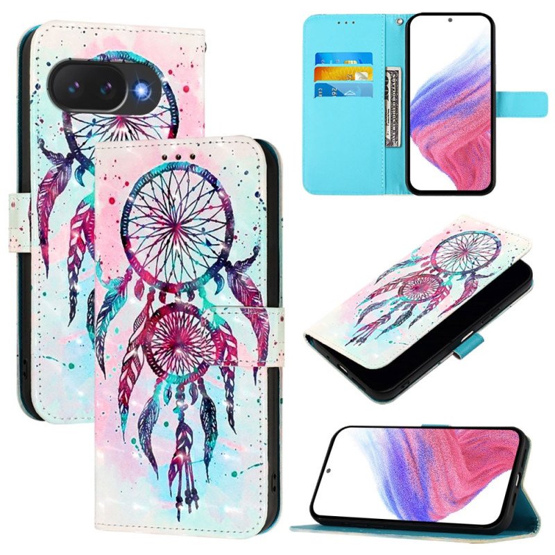 Läderfodral Google Pixel 10a Telefonfodral Färgglad Drömfångare