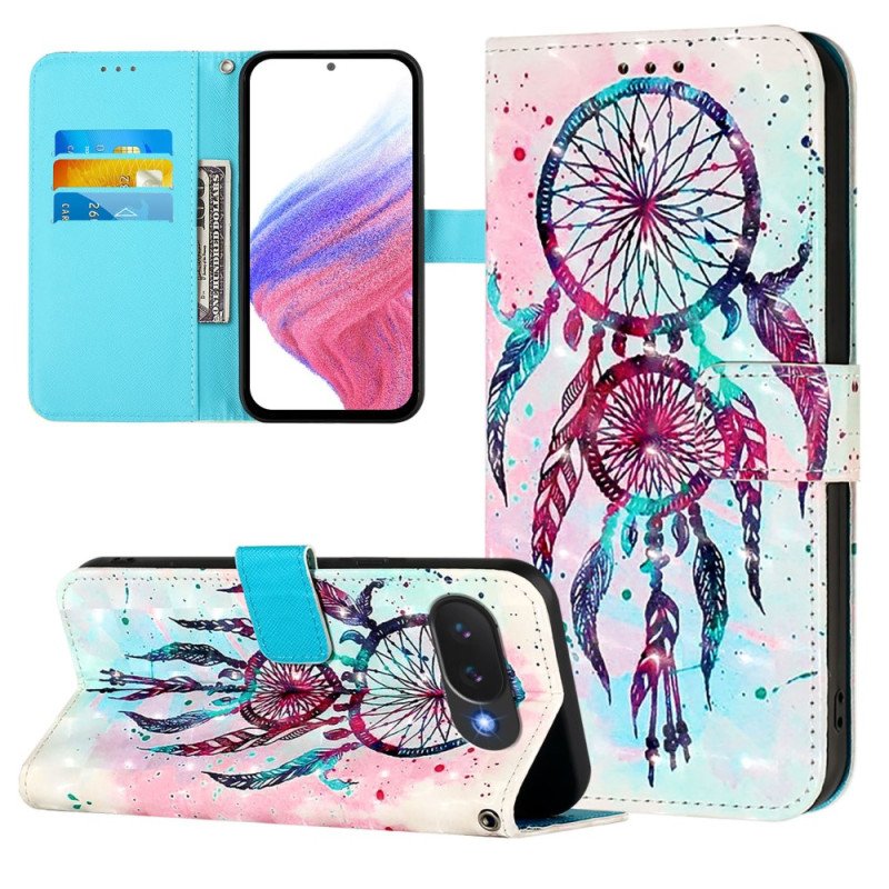 Läderfodral Google Pixel 10a Telefonfodral Färgglad Drömfångare