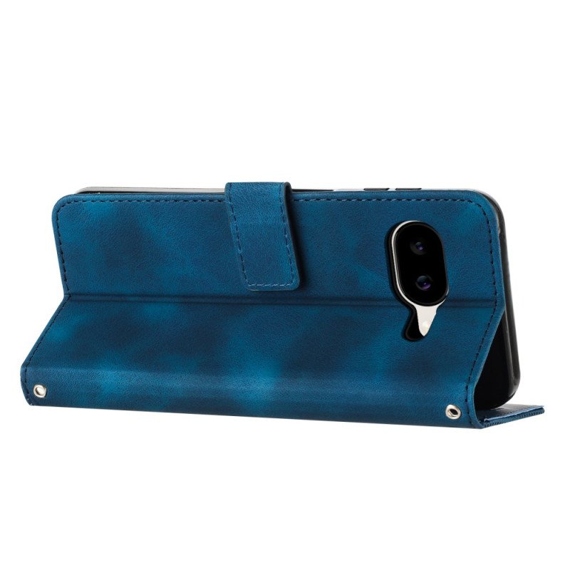 Läderfodral Google Pixel 10a Telefonfodral Retroarmband