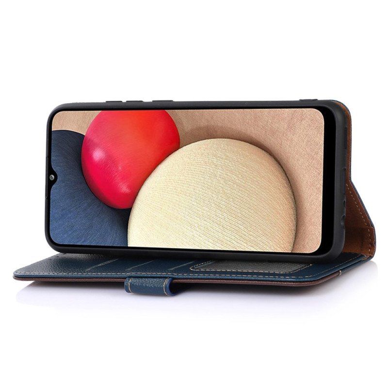 Läderfodral Google Pixel 10a Telefonfodral Tvåfärgad Khazneh