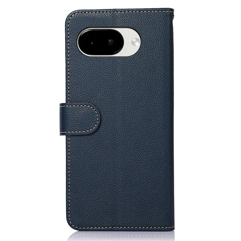 Läderfodral Google Pixel 10a Telefonfodral Tvåfärgad Khazneh