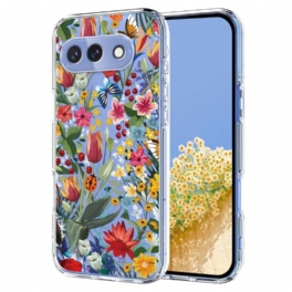 Skal Google Pixel 10a Telefonfodral Fjärils- Och Blommönster