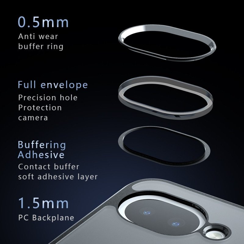 Skal Google Pixel 10a Telefonfodral Transparent Stötsäker