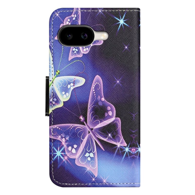 Skyddsfodral Google Pixel 10a Glittrande Fjärilar