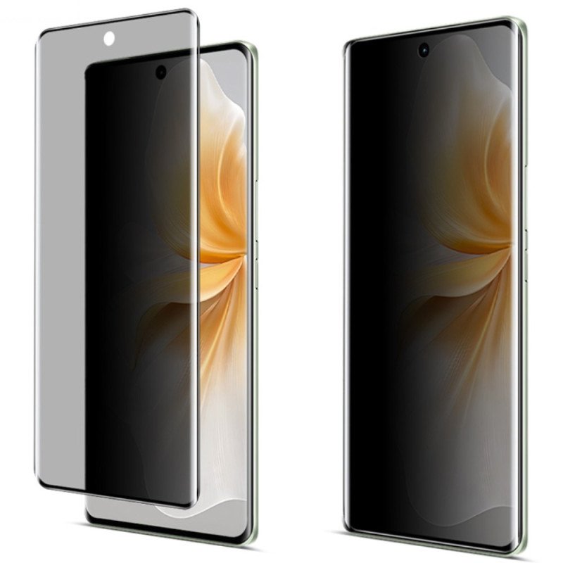 Böjt Skärmskydd I Härdat Glas Mot Spioner För V40 Lite 5g