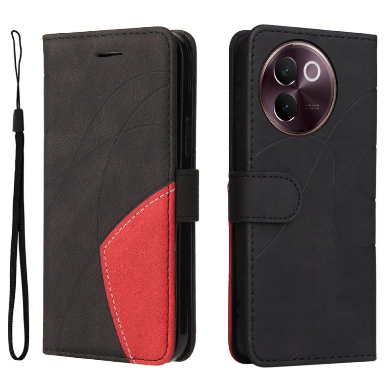 Fodral För Vivo V40 Lite 5g Tvåfärgad Krusning