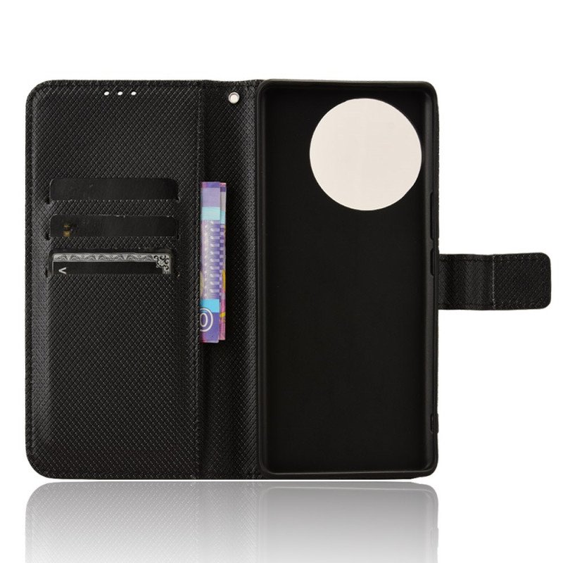 Läderfodral Vivo V40 Lite 5g Telefonfodral Diamantstruktur