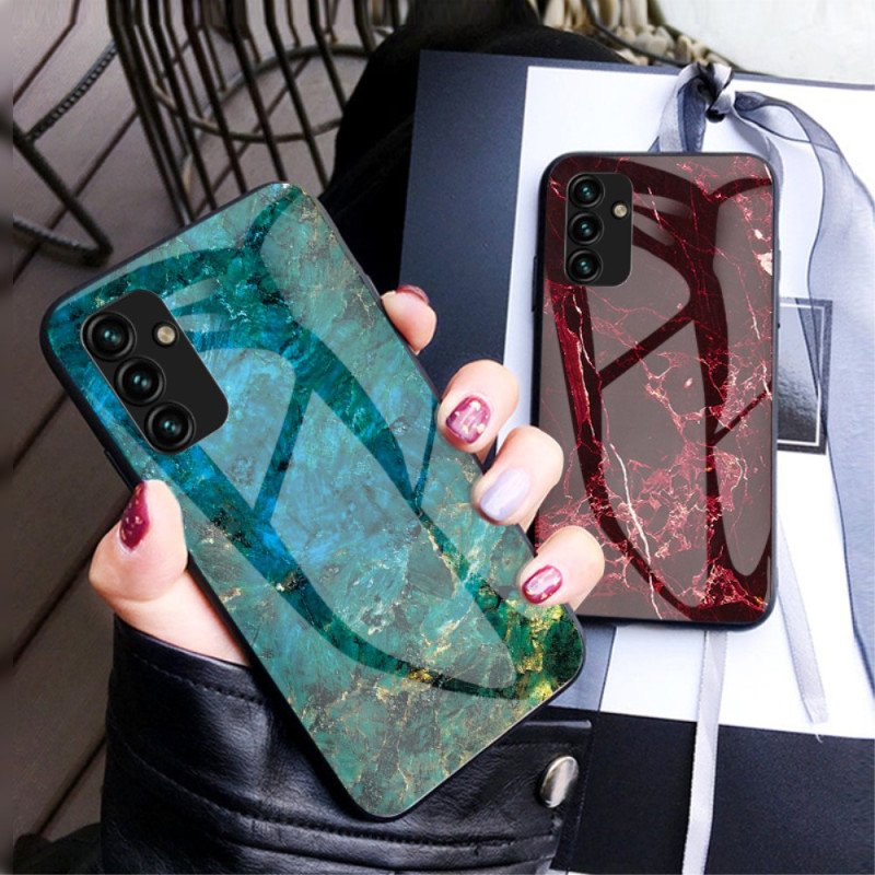 Skal Samsung Galaxy A34 5G Marmor Härdat Glas
