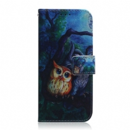 Fodral Xiaomi Redmi 9C Målning Av Ugglor