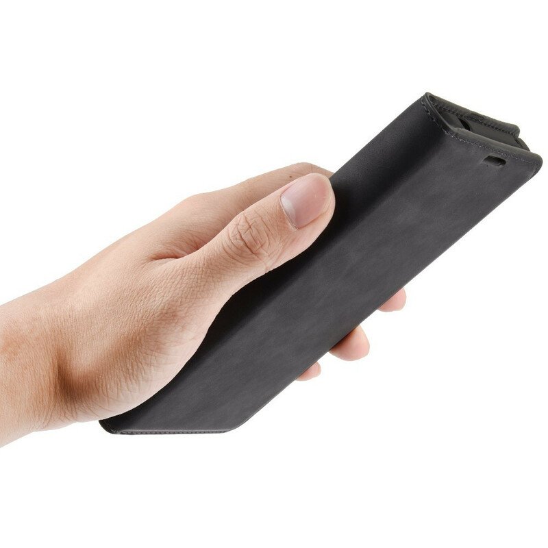 Folio-fodral Xiaomi Redmi 9C Läderfodral Lädereffekt För Affärsstil