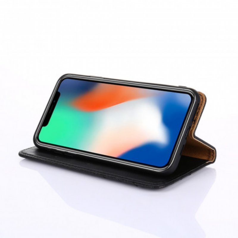 Folio-fodral Xiaomi Redmi 9C Läderfodral Stil Lädernit